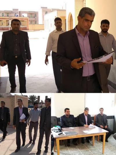 بازدید نماینده مدیرکل آموزش و پرورش هرمزگان از روند اجرای پروژه مهر در شهرستان ابوموسی