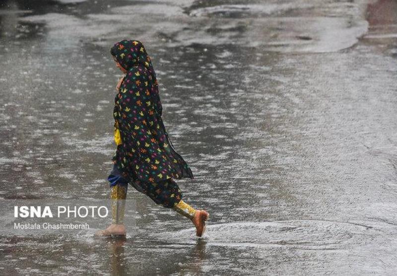 بارش ۱۷۷ میلیمتری باران در چاه اسماعیل میناب/فعال بودن سامانه اخیر تا غروب