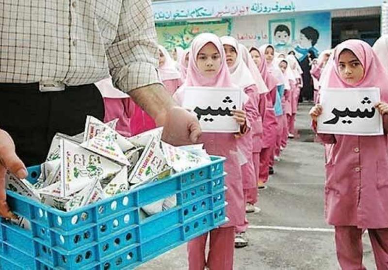 ۱۱ میلیون پاکت شیر در مدارس کرمان توزیع می‌شود