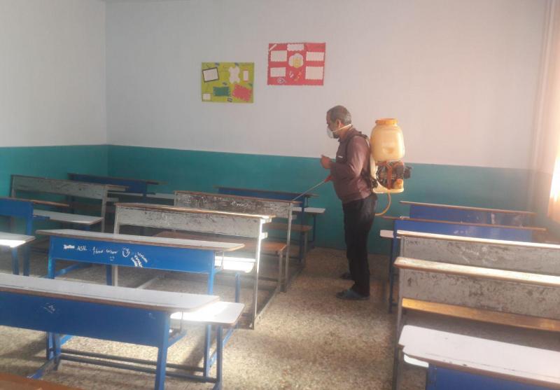 ضدعفونی بیش از ۲۰۰ مدرسه در تالش