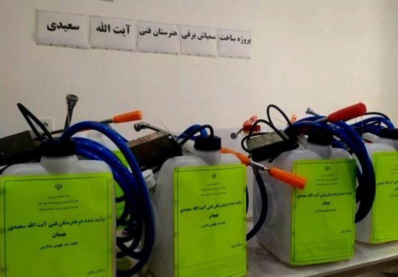 جهاد مدارس خوزستان در تولید کالاهای بهداشتی