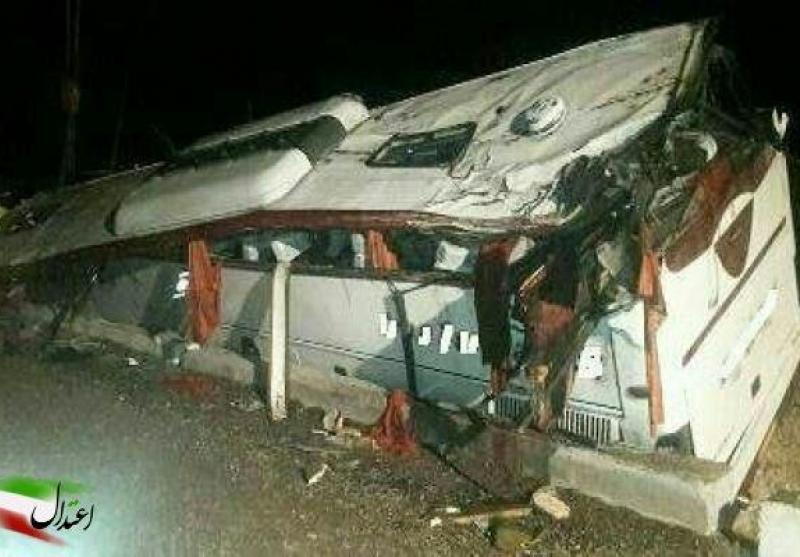 واژگونی مرگبار اتوبوس در بردسیر کرمان