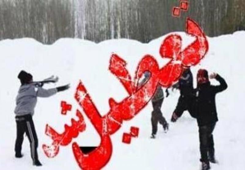 بارش برف و باران برخی از مدارس استان کرمان را به تعطیلی کشاند