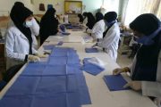 تولید روزانه بیش‌از ۲ هزار ماسک توسط دانش‌آموزان و فرهنگیان ایرانشهر